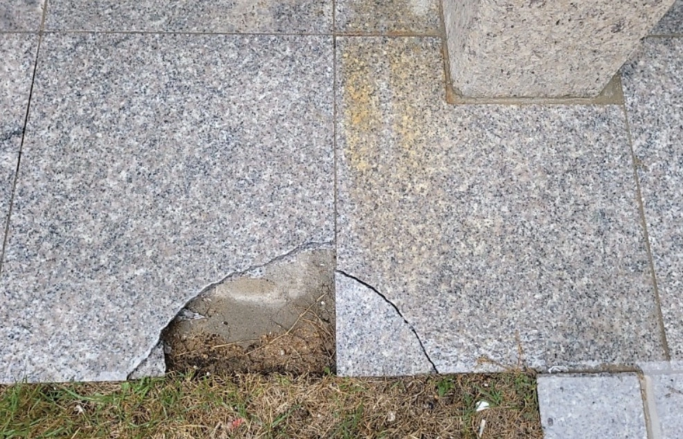 돌계단 수리 시공 현장